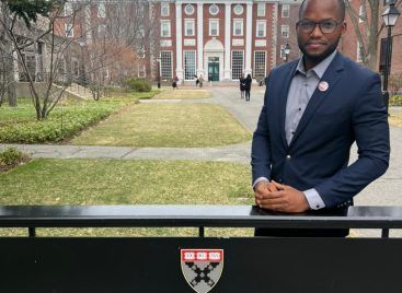 Thomas Agbor; Nile University Alumni and co-founder of TAJ Agro-tech Enterprise at the 2023 Harvard Africa Business Conference